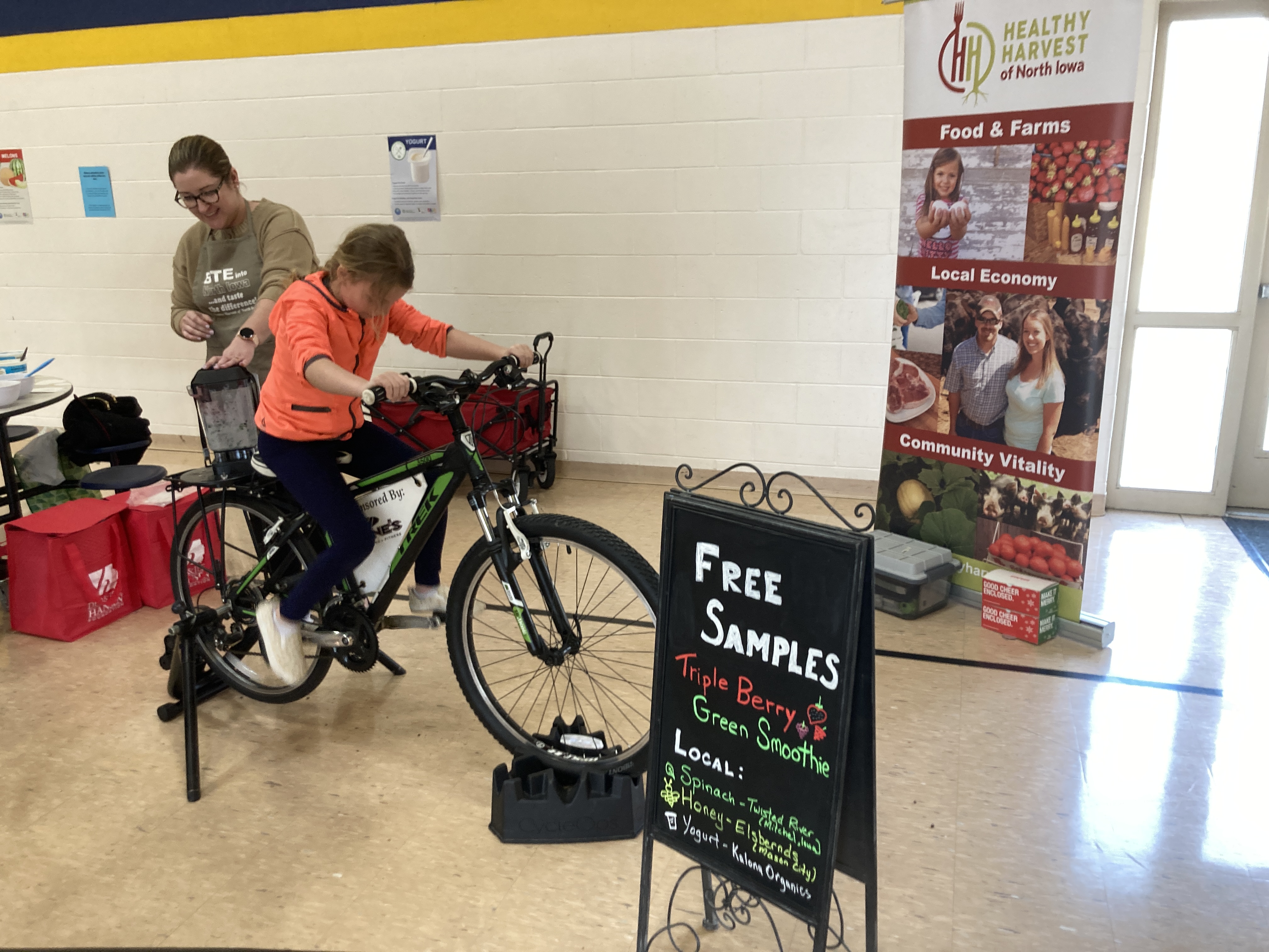 Local Food Education at Schools and More with the Blender Bike