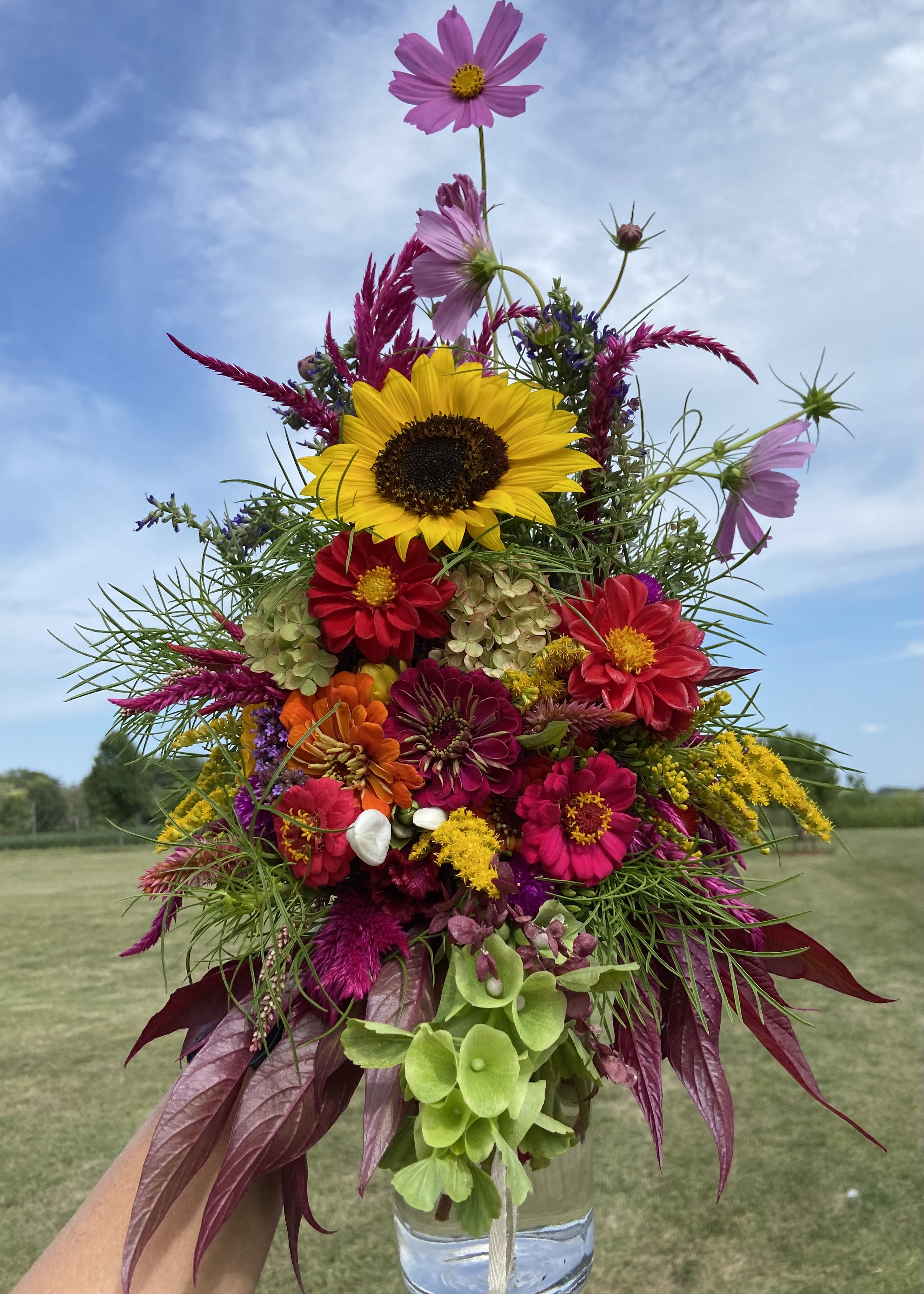 Farm fresh flower arrangements 