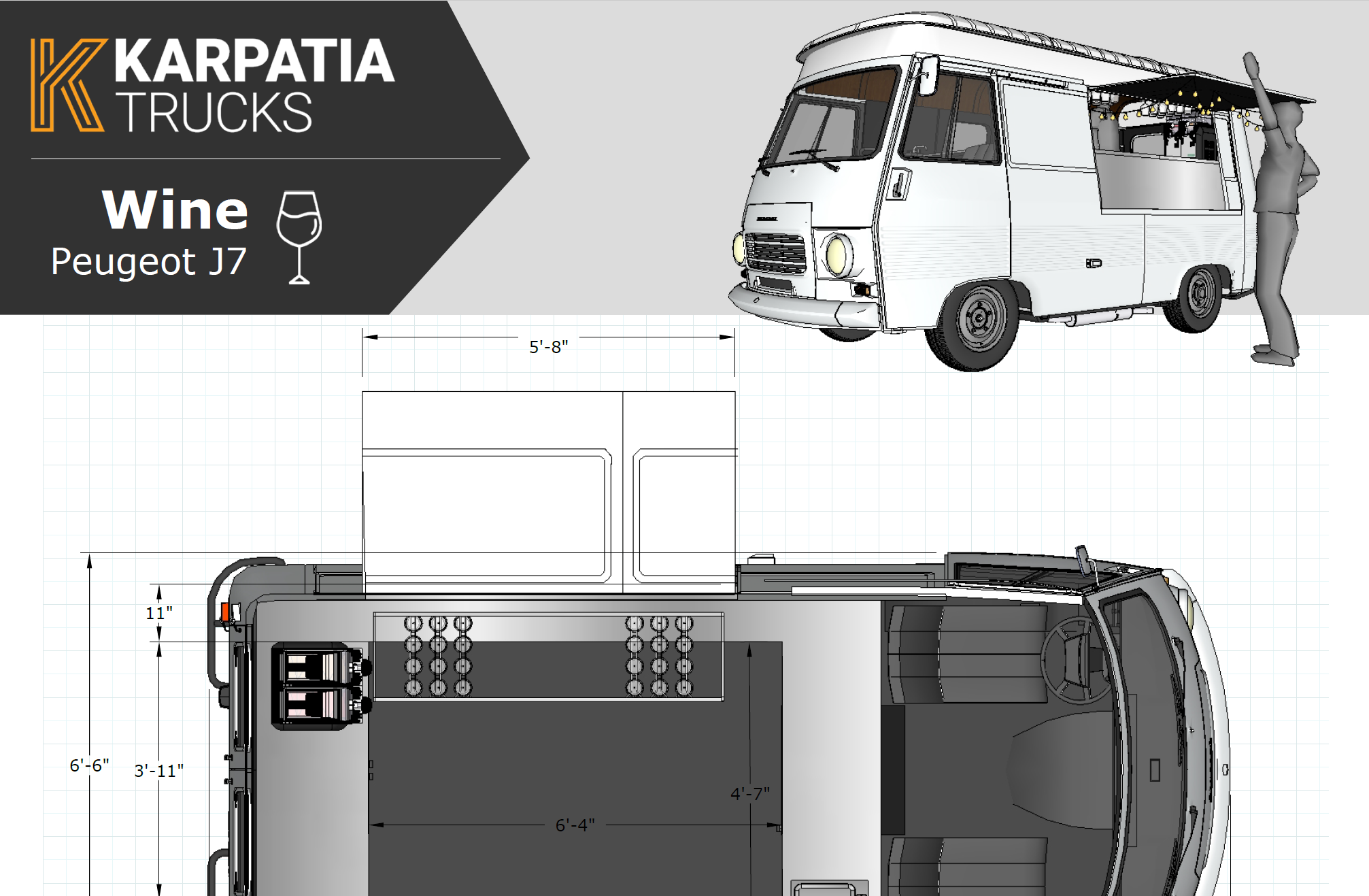 A rendering of the truck design to be used by Soldier Creek Winery.