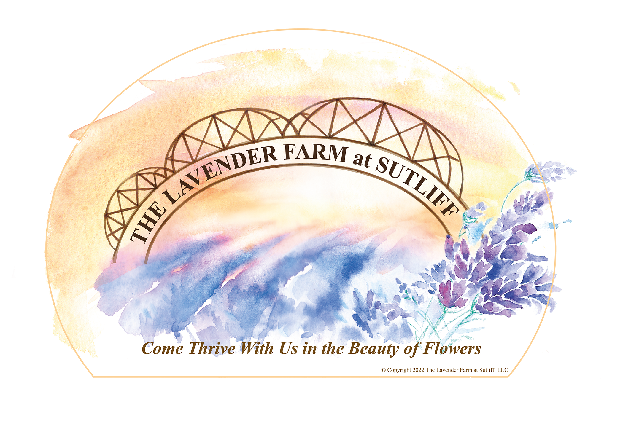 Logo for the Lavender Farm at Sutliff