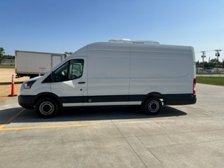 A white van that will be replaced by the end of the project.