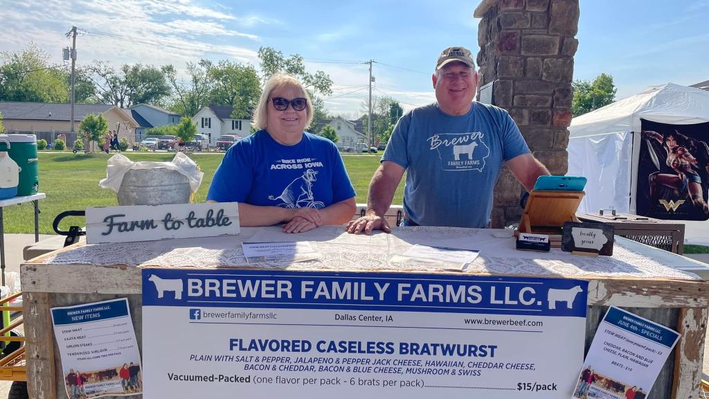 Dan and Linda at Farmer's Market