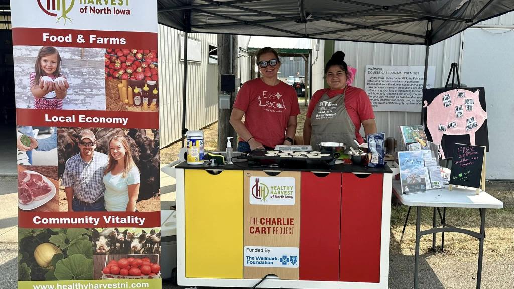 Local Food Demos and Samples at Farmers Markets and other Events with the Charlie Cart (mobile kitchen)