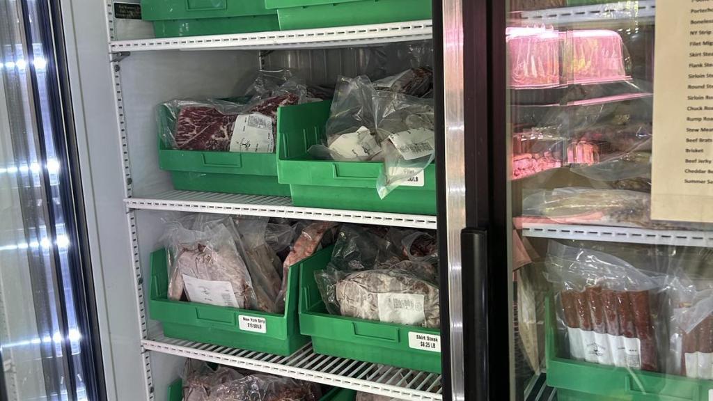 Retail freezer at our shop