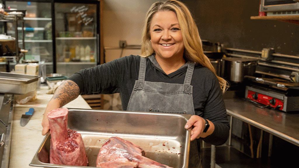 Chef Jes works with local farmers and producers to source the majority of what she prepares