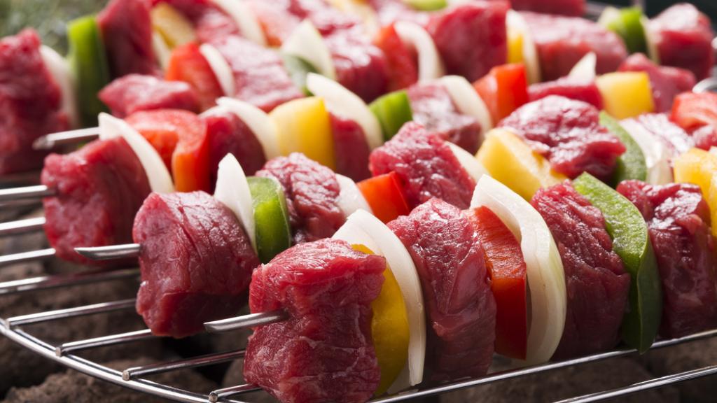 Raw Kabob Meat