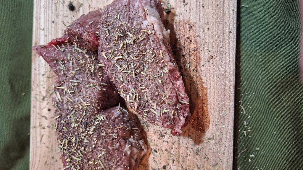 Kaufman Farms beef tenderloin ready for the cast iron pan