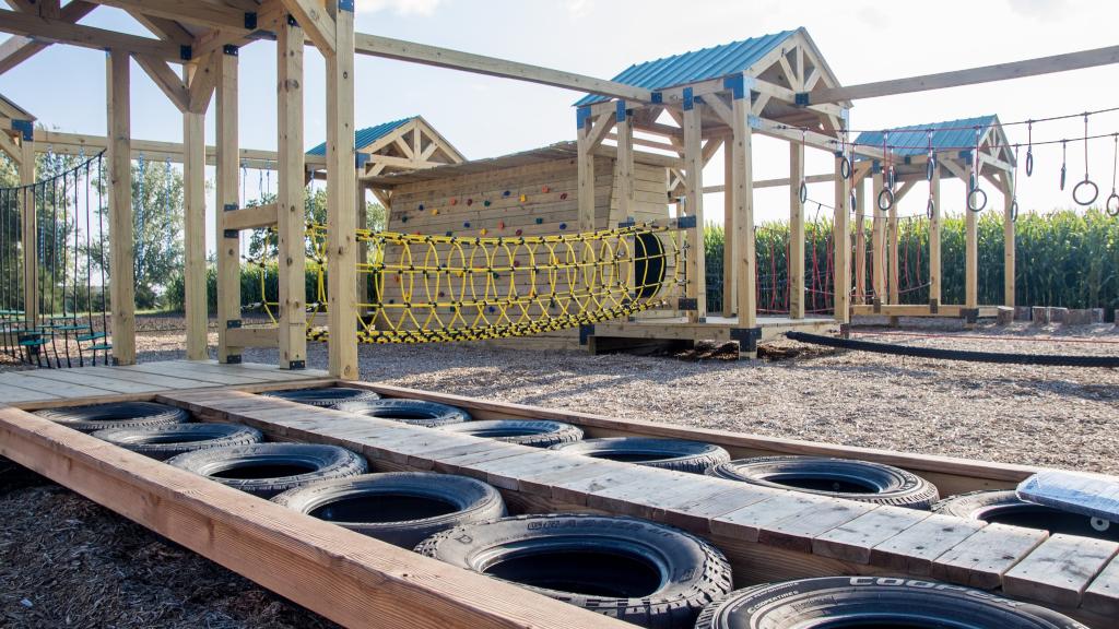 Picture of low ropes course