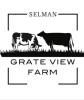 Selman - Grate View Farm logo with two cows